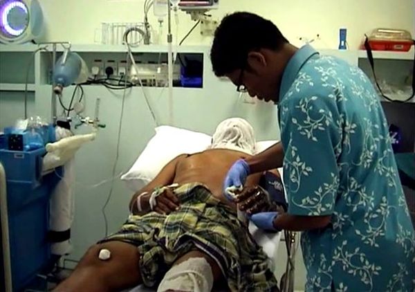 Korban Selamat Kebakaran Kapal Bea Cukai