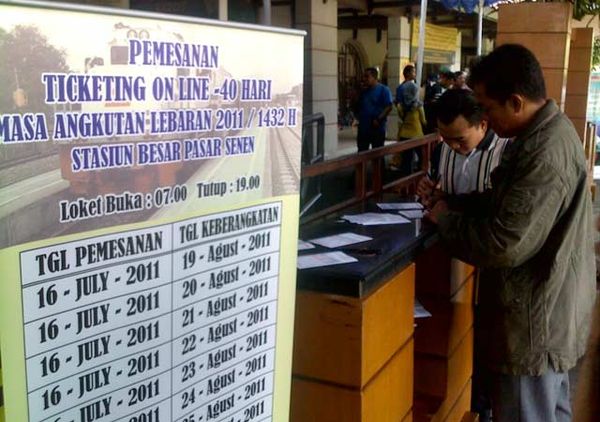 Hari Pertama Pemesanan Tiket Mudik Masih Sepi