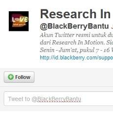  Masalah dengan BlackBerry? Mention @BlackBerryBantu 