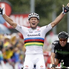 Hushovd Menang, Voeckler Masih Pegang Yellow Jersey