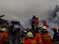 Kebakaran di Menteng Pulo