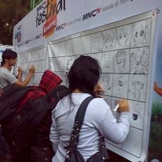 Dede Yusuf Ikut Menggambar untuk Pecahkan Rekor MURI