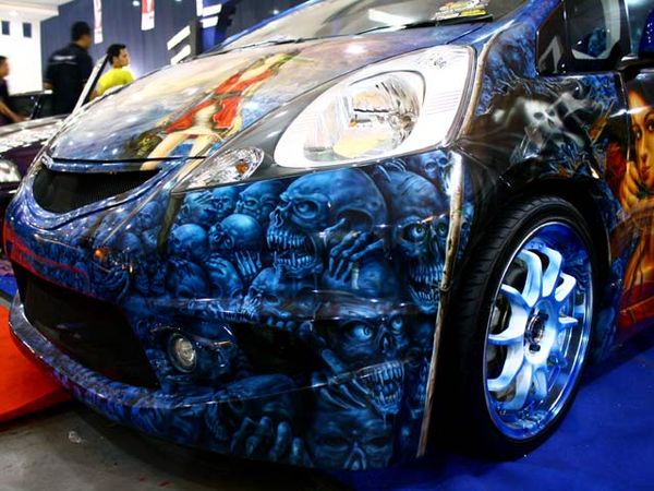 Honda Jazz Penuh Tengkorak Honda Jazz Penuh Tengkorak