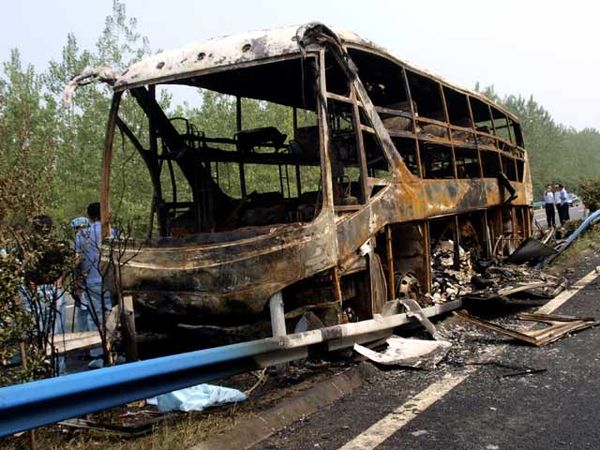 Bus Terbakar di China, 41 Penumpang Tewas