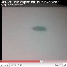 Benda Mirip UFO Terlihat Setelah Serangan Bom di Oslo
