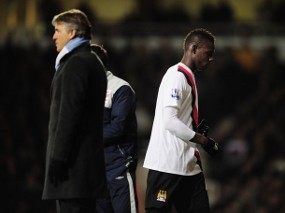 Mancini dan Balotelli Bertengkar Soal Tendangan Tumit