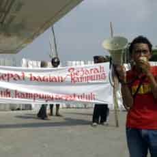 Aksi Tolak Ruislag Waduk Sepat Lidah Kulon Terus Bergelora