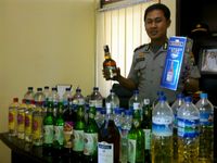Ratusan Botol Miras Disita