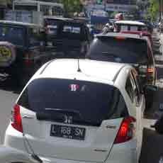 Jalan Tunjungan Dipakai Syuting Bendera Sobek, Lalu Lintas Macet