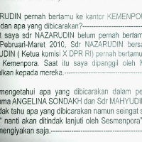 Wafid Sebut Andi Perintahkan Tindak Lanjuti Permintaan Nazaruddin