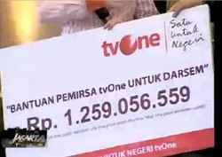 TVOne Berharap Darsem Gunakan Uang Sumbangan Rp 1,2 M dengan Bijak