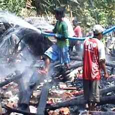 Ditinggal Panen Tembakau, 4 Rumah Warga Ludes Terbakar