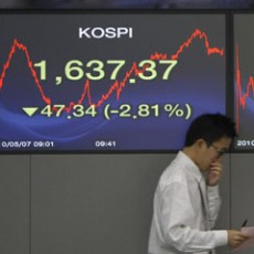 Bursa Korea Jatuh 10%, Perdagangan Dihentikan Sementara