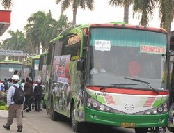 Yamaha dan Honda Gelar Mudik Bareng Naik Bus