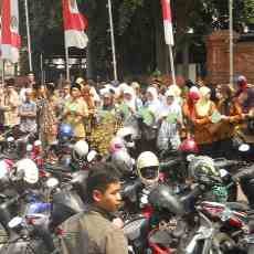 Tuntut Tunjangan, Guru Maarif Demo Pemkab Mojokerto