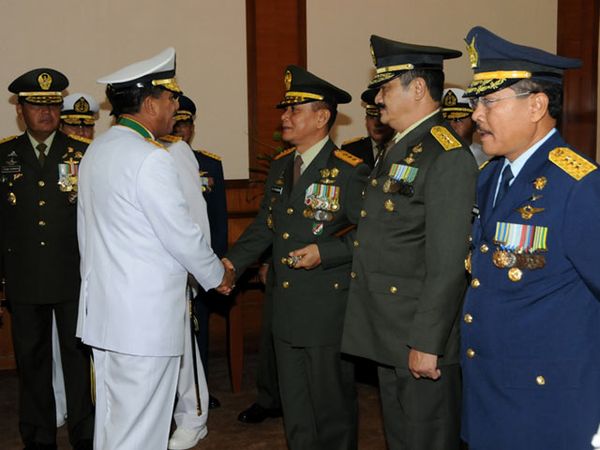 Panglima TNI Terima Laporan Kenaikan Pangkat 23 Pati TNI