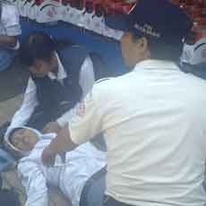 Puluhan Peserta Upacara HUT RI di Grahadi Jatuh Pingsan