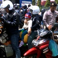  Pemudik Bermotor Bertambah, Kecelakaan Lalin Meningkat