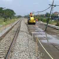 Pembangunan Jalur KA Double Track Surabaya-Bojonegoro Dimulai
