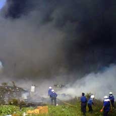 Lokasi Pembuangan Sampah Keputih Terbakar