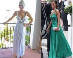 Lindsay Lohan Contek Busana Pippa Middleton