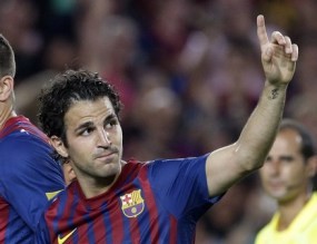 Gembiranya Cesc Usai Cetak Gol Pertama