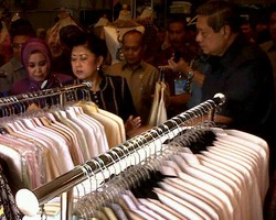 SBY Kepincut Produk Bordir Tasikmalaya
