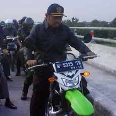 Kendarai Motor Trail, Bupati Sidoarjo Tinjau Arteri Porong
