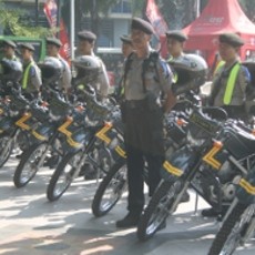 Polrestabes Surabaya Diberi Bantuan Motor Trail