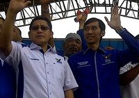 Anas dan Ibas Lepas Pemudik