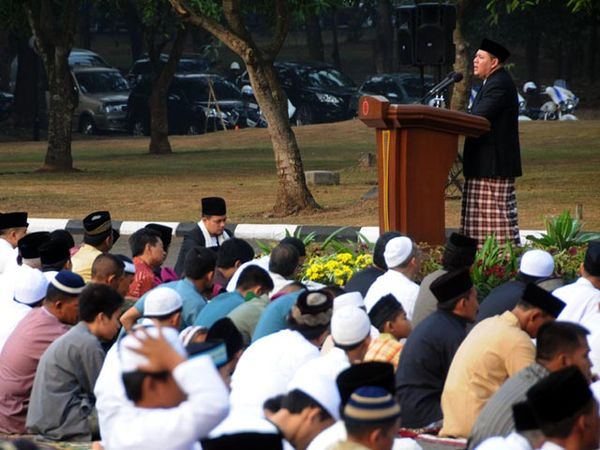 Salat Id di Mabes TNI