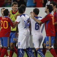 Sedikit Corengan di Laga Spanyol vs Chile