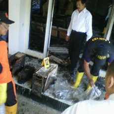 Polisi Olah TKP Kebakaran RSUD Semarang