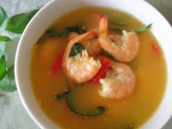 Resep Seafood: Udang Kuah Asam Pedas