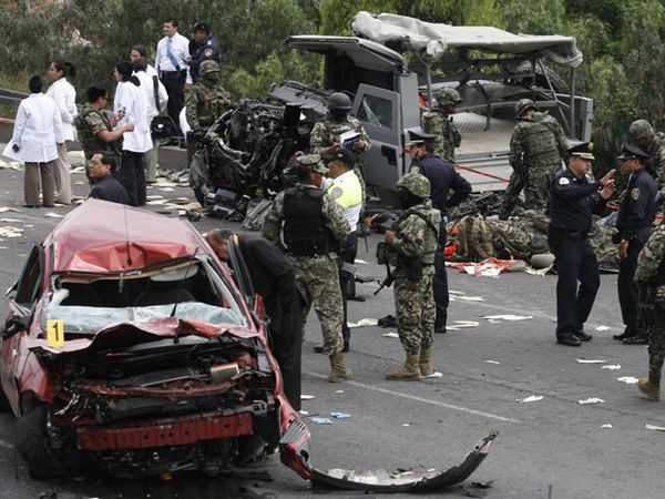 Tabrak Truk Jagung, 4 Tentara Meksiko Tewas