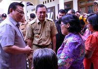 Menko Kesra Tinjau Lokasi Gempa Sumut