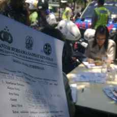 Puluhan Sepeda Motor Telat Bayar Pajak Dirazia