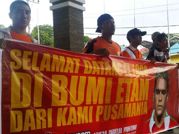Ribuan Pusamania Sambut El Loco