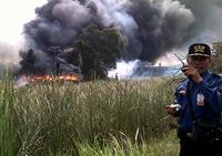 Gudang Barang Bekas Terbakar