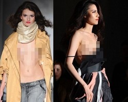 Parade Model Topless Warnai London Fashion Week