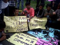 Wartawan Demo di Medan Tuntut Usut Bentrokan dengan Siswa SMA 6