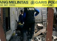 Olah TKP Kebakaran Gedung Balai Pemuda