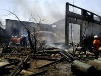 Gudang Oli Ludes Terbakar