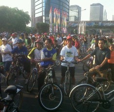 Car Free Day, Jalan Sudirman-Thamrin Bak Lautan Manusia
