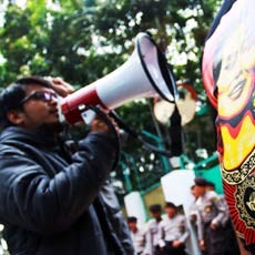 Dari Jalan Agus Salim, Aktivis HAM Serukan Perdamaian Myanmar