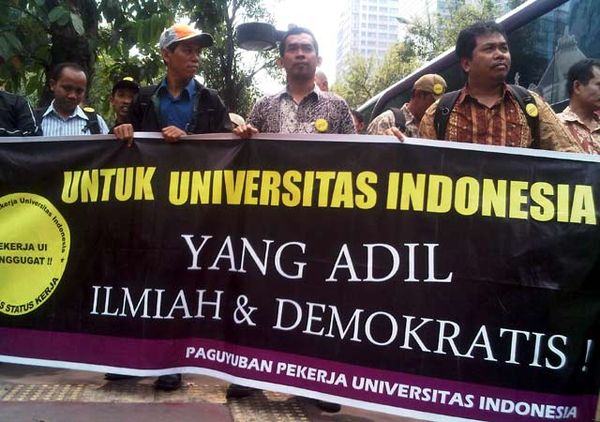 200 Pekerja UI Geruduk Kemendiknas