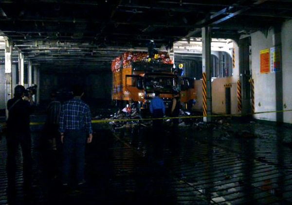 Olah TKP Kebakaran KM Kirana IX