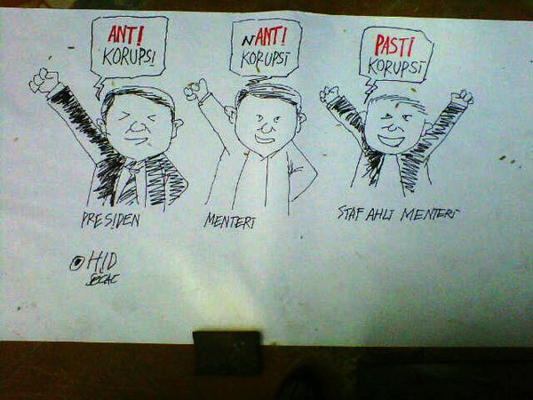 Sindir Teror dan Koruptor via Kartun