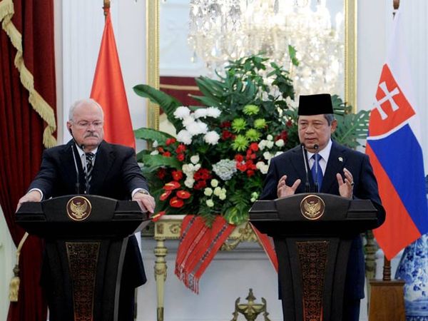 Presiden SBY Terima Presiden Slowakia