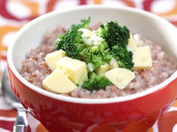 Bubur Nasi Merah Tofu